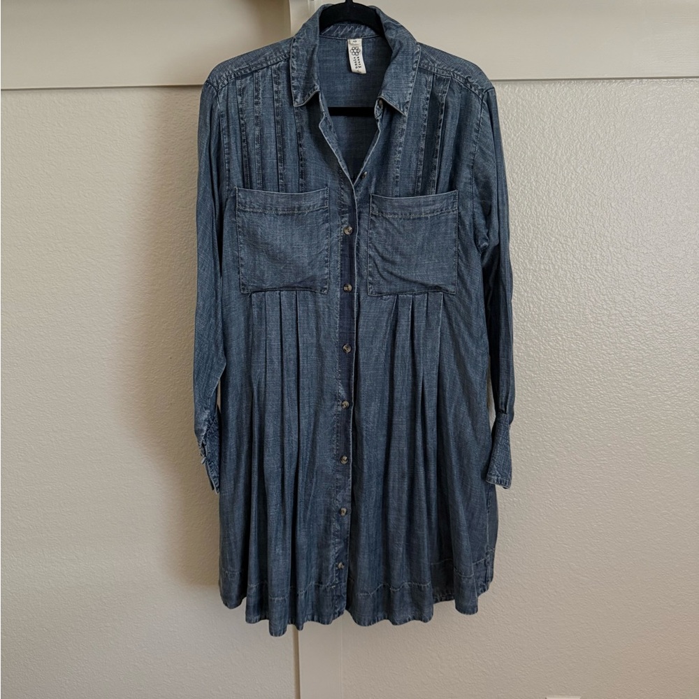 Long Sleeve Tencel Dress